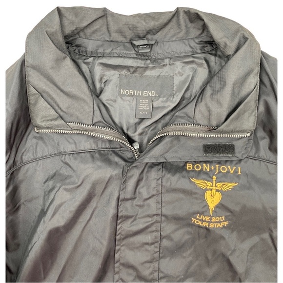 Bon Jovi Rare 2011 Live Tour Staff Men’s Black Embroidered Jacket XL - Picture 6 of 11
